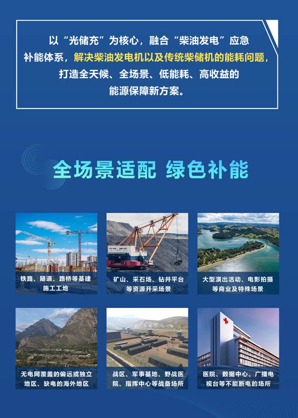 绿色能源升级整体解决方案，光柴储一体化设备震撼发布！能源升级不断电，绿色施工向未来!(图2)